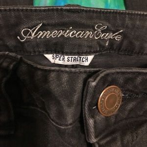 American Eagle Size 10 - SHORT Black Stretch Jeans